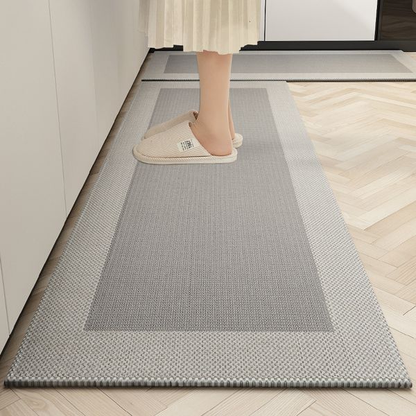 Tapis de sol de cuisine résistant à l'huile imperméable à l'eau lavable longue bande résistant à la saleté absorbant l'huile absorbant l'eau tapis 230320