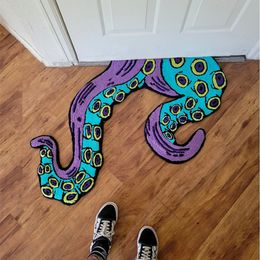 Tapijt KRAKEN TENTACLES RUG Entree Deurmatten Octopus Thuis Slaapkamer Decoratieve Woonkamer Badkamer Tapijt Keuken Tapijt 230712