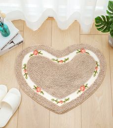 Tapis joli petit tapis en forme de coeur tapis de sol amour tapis 230825