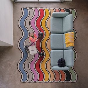 tapijt modern woonkamer groot vloerkleed mode slaapkamer onregelmatigheid schattig decoratie regenboog zacht pluizig kleurrijk verdikt 230704