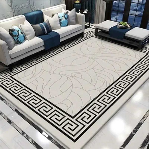 Tapis moderne de tapis de tapis de ménage simple pour chambre à coucher tapis salon grande chambre décoration tables basses maison mat lavable t240422