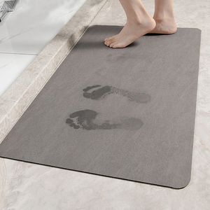 Tapijt Non Slip Badkamer Mat Super absorberende badkamer Mat Snelle droogtapijt Tapijt Badkamer Zijkant Tapijt Tapijt Badkamer Accessoires Tape Banheiro 230329