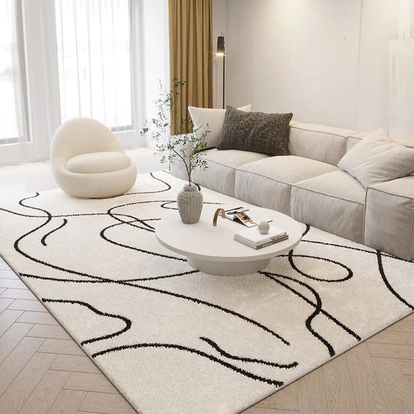 Tapis nordique Ins Style léger tapis de luxe maison salon décoration tapis intérieur vestiaire tapis salon canapé épaissi en peluche tapis 231120