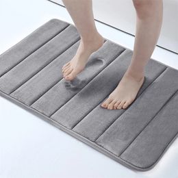 Tapis Olanly Tapis de bain super absorbant en mousse à mémoire de forme Tapis de salle de bain antidérapant Sol de la maison Baignoire Salle de douche Paillasson Pied de toilette 231211