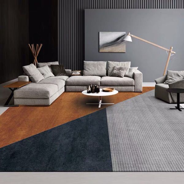 Tapis scandinave lumière luxe salon tapis Orange haute qualité décoration de la maison tapis doux pour chambre tapis grand salon tapis 230714