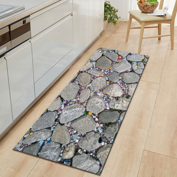 Tapis simulé galet salle de bain paillasson couloir tapis de bain cuisine anti-dérapant moderne petits tapis salon décor 230131