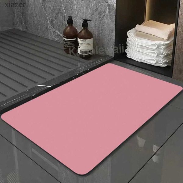 Alfombra de color sólido baño antideslizante almohadilla de vacío almohadilla de vacío nórdico alfombra de baño de baño suave alfombra de baño wx