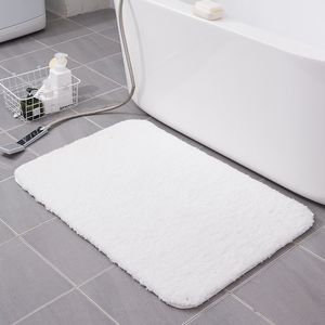 Tapijt massief witte badkamermat badkamer tapijt microfiber toilet tapijt grote niet -slip badkamer kleedtafel slaapkamer vloerruimte tapijt 230329