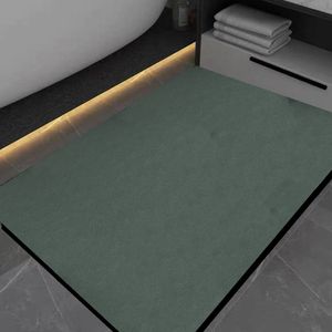 Tapis Tapis de sol super absorbant Antidérapant Couleur unie Séchage rapide Tapis de sol de salle de bain Tapis facile à nettoyer Tapis de cuisine résistant à l'huile domestique 230329