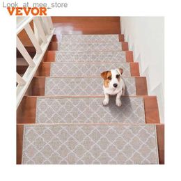 Tapis VEVOR Marches d'escalier Tapis antidérapant d'escalier 28x9/30x8 pouces Tapis d'escalier Marches de tapis en tissu doux Tapis d'escalier antibruit lavable en machine Q240123