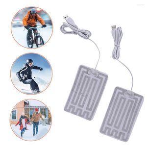 Tapijten 1 paar Koolstofvezeldoek Pad Drinkbaar USB Verwarmde Handschoenen Jas Verwarming Pads Kleding Verwarming Vest Voor Koud Weer