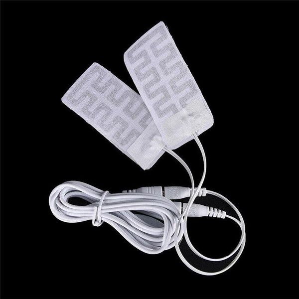 Alfombras 1 par de guantes USB eléctricos Calentador Calentado de fibra de carbono Llegada de tela