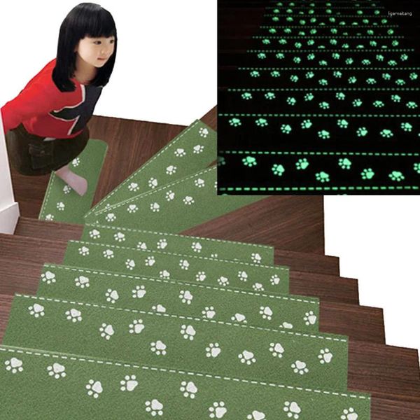 Carpets 1 pc Luminal auto-adhésif escalier de routes tapis de marche