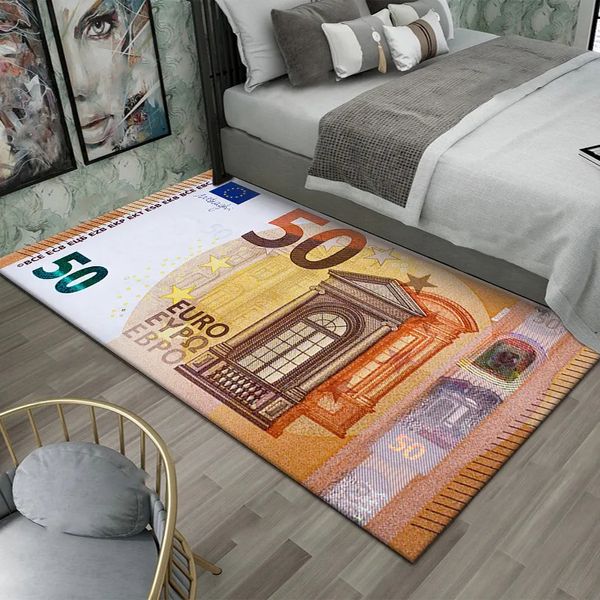 Alfombras Alfombras De 100 Dólares Alfombra Entrada Libra Sala De Estar En El Dormitorio EUR Bill Runner Alfombra Billete De Papel Billete De 100 Dólares Alfombra para Salón Dormitorio Decoración del Hogar