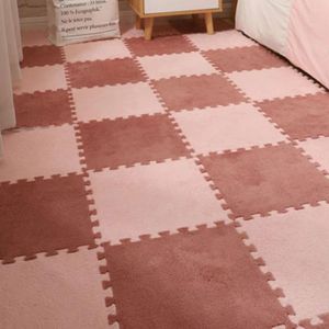 Tapijten 10x Eenvoudig tot doe -het -zelf -zachte en comfortabele tapijtmat in elkaar grijpend pluche schuim brede toepassing