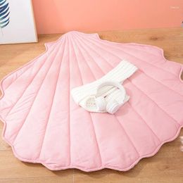 Tapis 110 105cm Shell bébé jouer tapis de sol pliable enfants ramper couverture tapis tapis coton enfants chambre décor à la maison