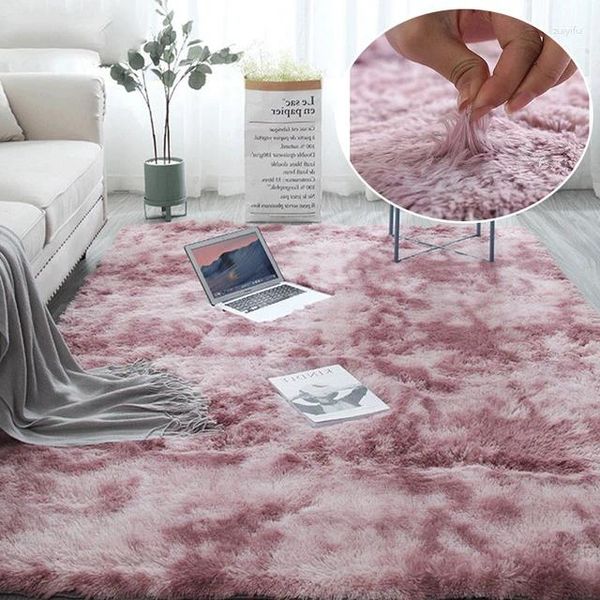Carpets 13341 Nordic tie-dye tapis en gros de la peluche salon de chambre à coucher