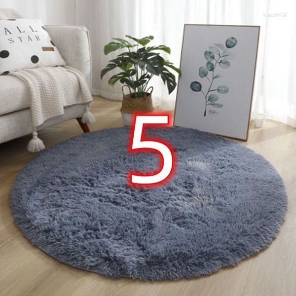 Tapis 13552 Grand tapis en peluche Salon Décoration Tie-Dye Doux Moelleux Tapis Épais Chambre Anti-dérapant Lavable Tapis de Sol