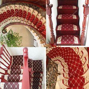 Tapis 13pcs tapis d'escalier de style européen de style européen