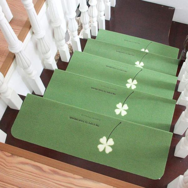 Alfombras 13PCS Almohadillas antideslizantes para escaleras Alfombrillas para escalones Alfombras para decoración del hogar Almohadilla protectora para baño