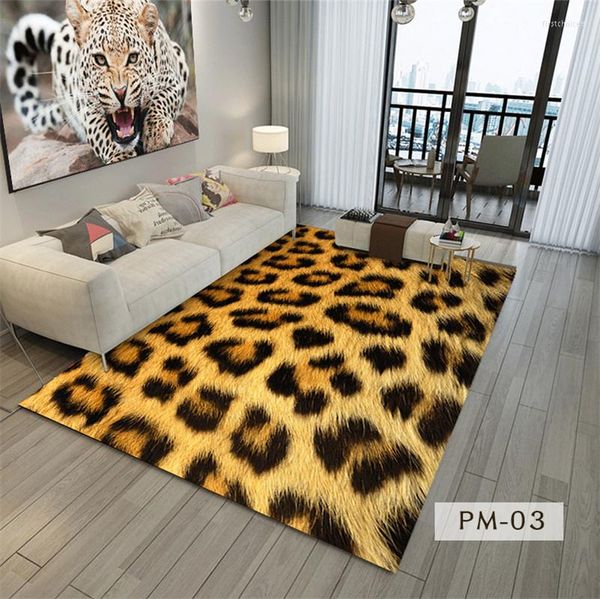 Tapis 16 sortes DeMissir fourrure animale imitation cuir léopard imprimé tapis pour salon chambre vibrant décor à la maison tapis tapis de sol