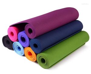 Tapijten 1830 610 6mm TPE Yoga Mat Kleurrijke Antislip Tapijt Voor Beginners Milieuvriendelijke Fitness Gymnastiek Matten