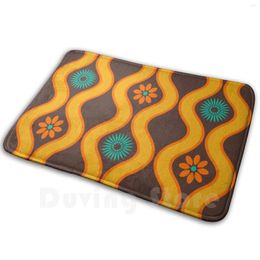 Tapijten Jaren '70 Retro Vintage Jaren '70 Bloemen Bloemen Patroon Stijl Tapijt Mat Tapijt Kussen Zacht Hippie Hippie Boho Boheems