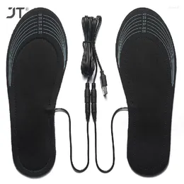 Tapis 1pair usb usb rechargeable chauffable aux semelles chauffées bricolage de chaussures électriques pad pour les chauffeurs de pied d'hiver de ski extérieur