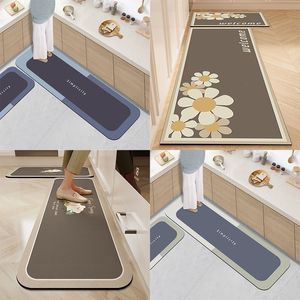Tapis 1pc tapis de sol en boue de diatomée tapis de cuisine Super absorbant tapis de cuisine à séchage rapide 230923