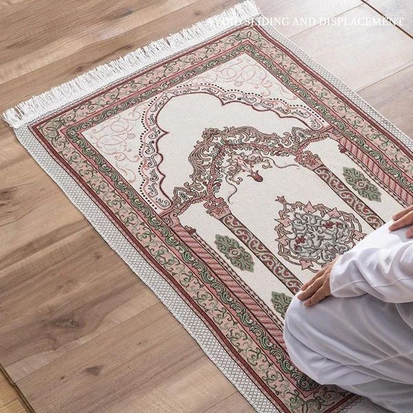 Tapis 1PC Ramadan culte tapis à genoux tapis Hui feutre prière couverture arabe