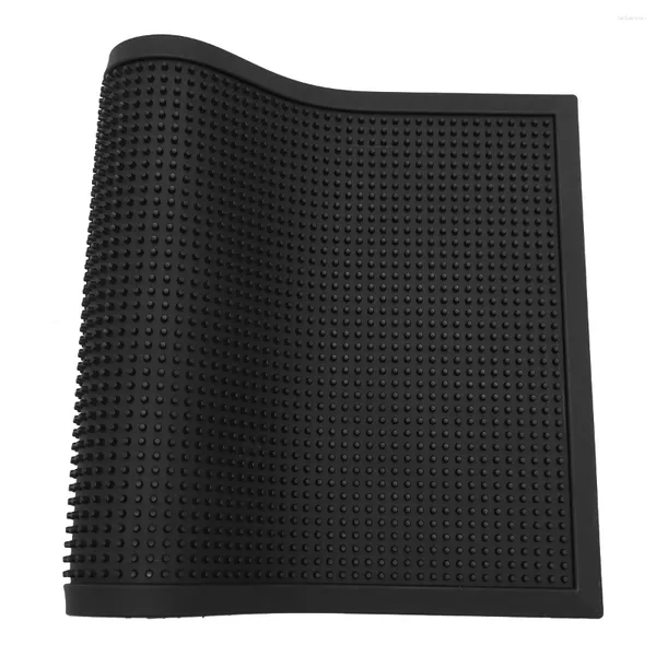 Tapis 1PC Semelle Pad Lavable Antidérapant PVC Tapis Désinfectant Sol Porte D'entrée (Noir)