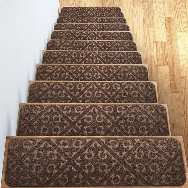 Tapis 1pc escalier Tread tapis tapis auto-adhésif plancher porte étape escalier antidérapant protection protection couverture tampons décor à la maison 76 20cm