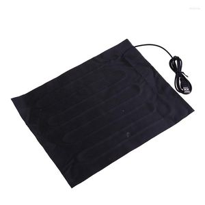 Tapis 1 pièces coussin chauffant en Fiber de carbone chauffe-mains USB Film électrique hiver infrarouge fièvre tapis chauffant