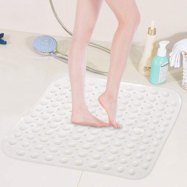 Alfombras 1 unids Baño antideslizante Mat de ducha Inicio Puerta de piso Goma antideslizante con bola de masaje Accesorios de baño