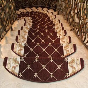 Les tapis 1PCS Super-Skid American Country Corner peuvent être personnalisés Escaliers d'escalier en bois massif Mat à pas d'escalier