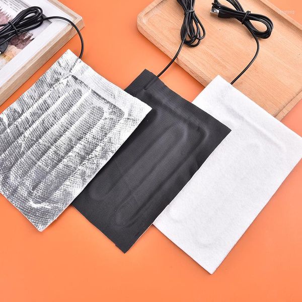 Tapis 1pcs chauffage usb chauffage ￩lectrique tampons thermiques v￪tements mobiles mobiles chauff￩s coussin adaptateur dc tapis de chaleur