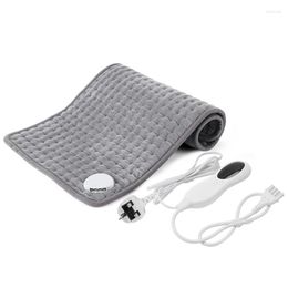Carpets 1set Grey Electric Heating Pad Physiothérapie Thérapie Tournette Thermal Back Doule Relief éliminer la fatigue -EU PLIG