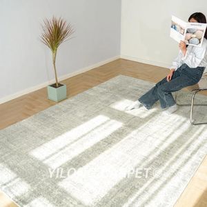 Tapijten 200x290cm Loom geknoopte wollen zijde tapijt natuurlijke zilveren woonkamer tapijt (HL07)