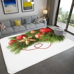 Alfombras 2022 alfombras decorativas de Navidad y año nuevo esteras decorativas anti-slip para el dormitorio de la sala de estar y sofá tapis chambre R230731