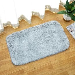 Tapis 2024 Vestiaire Coiffeuse Tapis de sol Suspendu Tapis de laine longue de couleur unie