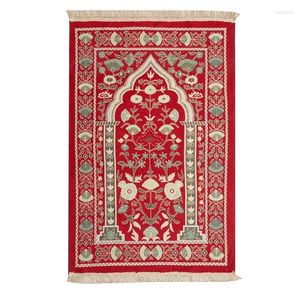 Tapijten 2024 Wasbare aanbidding tapijt knielende mat hui vilt gebed Arabisch