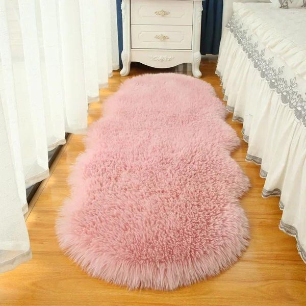 Alfombras 2024 alfombras simples dormitorio de cabello interior de cabello