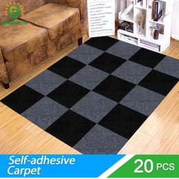 Alfombras 20pcs autoadhesivo alfombra cuadrada de 30 cm de cáscaras y pegatina extraíble para bricolaje de muebles de muebles para el hogar pasillo interior