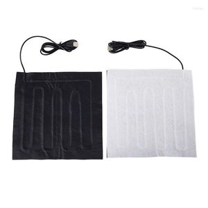 Alfombras 22x2 2 cm/10x40 cm 5V USB fibra calentador carbón eléctrico chaqueta calefactable cojín suave invierno hombres chaleco/cintura calefacción mantener caliente alfombrilla de ratón