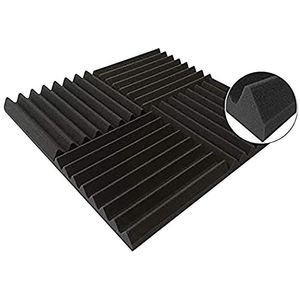 Tapis 24Pcs 300X300X25Mm Studio Mousse Acoustique Insonorisation Éponge De Protection Insonorisée Absorption Traitement Panneau Drop Delivery Dh3Om