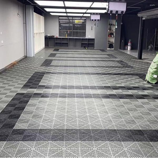 Alfombras de 2cm de espesor, sistema de suelo de garaje de alta calidad, alfombrillas de azulejos de alta resistencia, plástico para taller de espacio de trabajo de ensueño