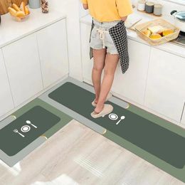 Tapijten 2pc keuken deurmat tapete deurt tapijt niet-slip badkamer tapijt geprinte eetkamer huis vloermat 40x120 cm