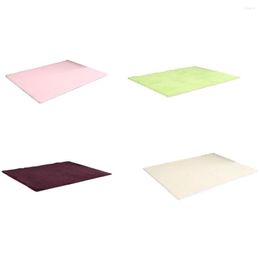 Tapis 2 pièces tapis de chambre à coucher polyester couleur unie chevet salon tapis décoratif tapis de sol accessoires vert clair
