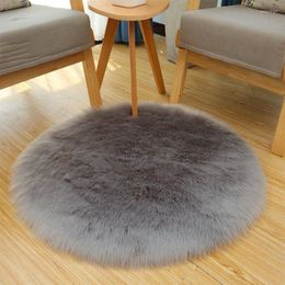 Tapijten 30 30 cm kunstmatige schapenvacht tapijt stoel cover slaapkamer mat wol warm harige tapijt zitting textil bont gebied tapijten 11 kleuren