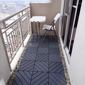 Tapis 30x30x2cm épais en plastique de pont en plastique carrelage pièce épaisseur centrale garage tapis de sol dalle pour balcon couloir